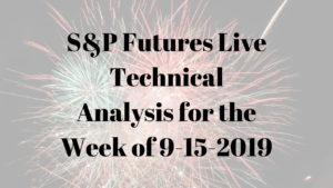 S&P Futures Live Technical Analysis for the Week of 9-15-2019