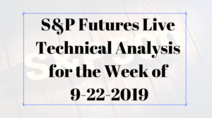 S&P Futures Live Technical Analysis for the Week of 9-22-2019